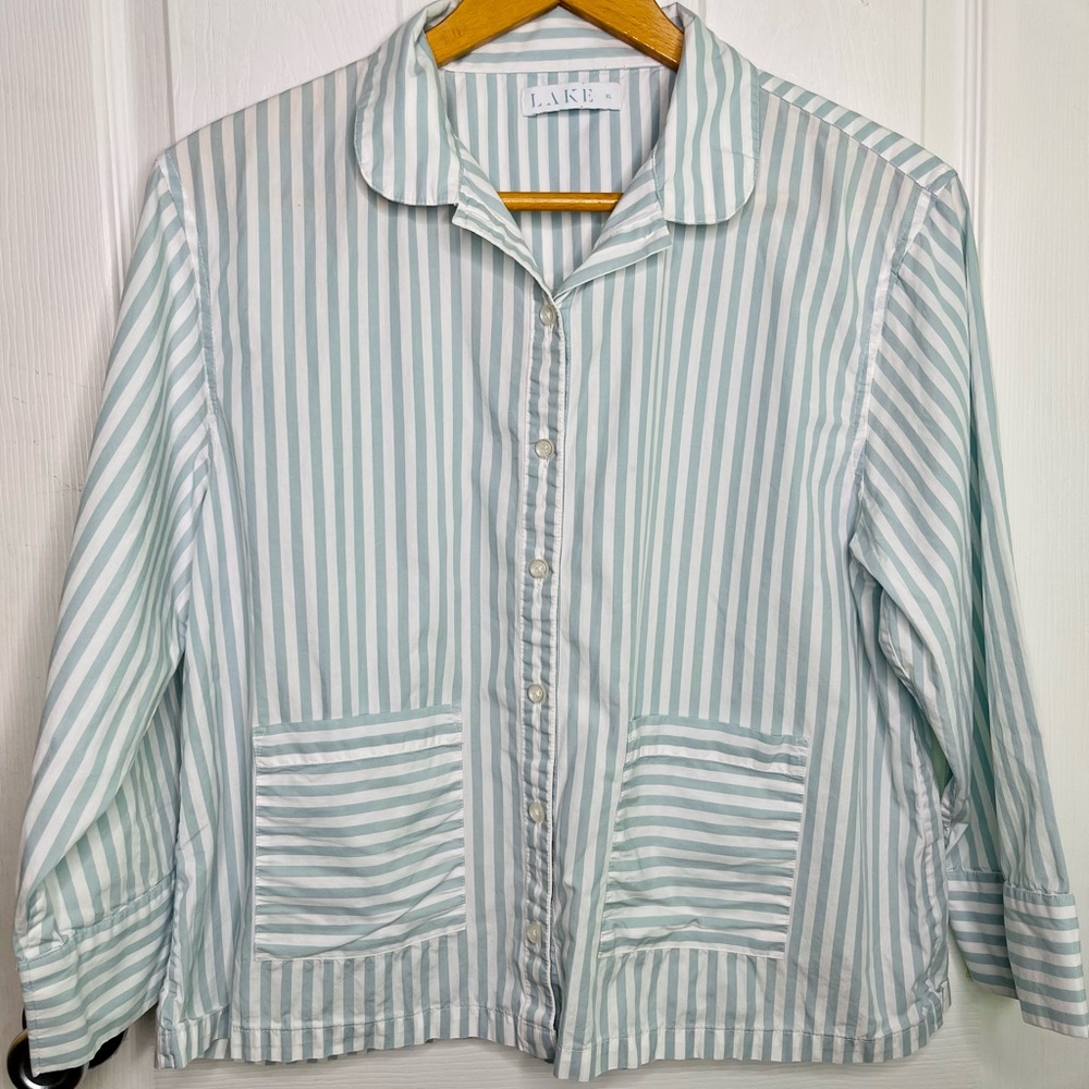 LAKE Clothing Brand Striped Pajamas Set Size XL